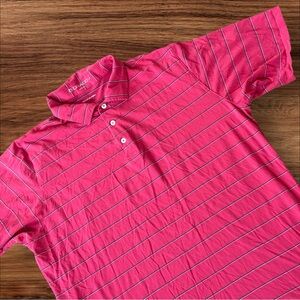 B. Draddy USA Men's Golf Polo‎ Size Large Pima Cotton Pima Cotton SS Red